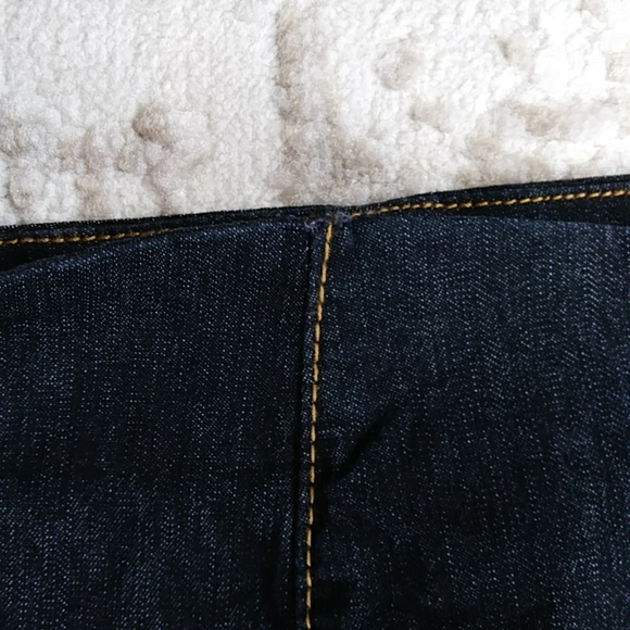 Bisou Bisou Pleated Denim Jean Skirt 6 Dark Wash Blue - Picture 7 of 14